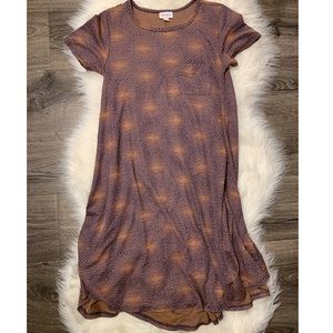 LulaRoe Short Sleeve Carly Swing Dress XXS